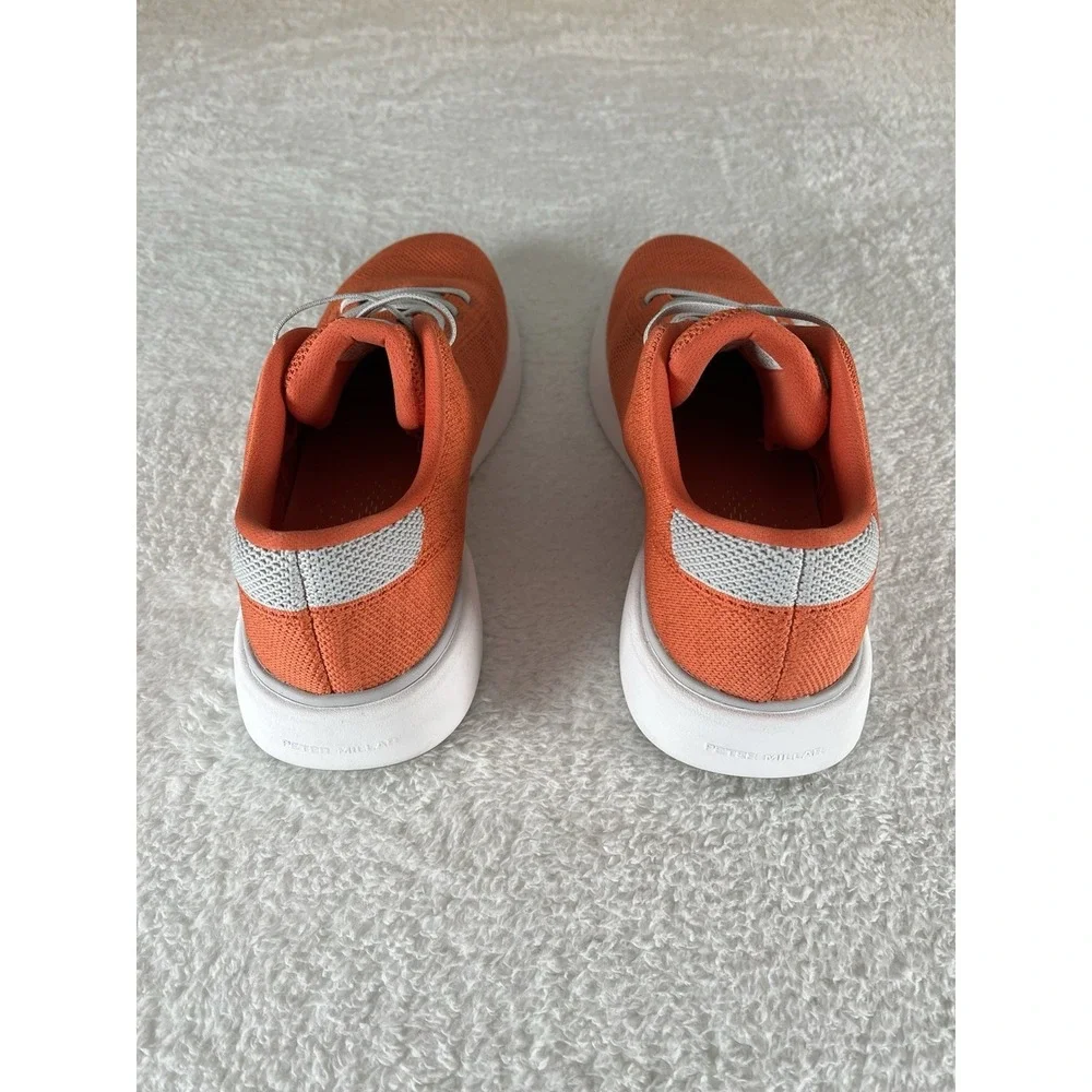 Peter Millar #MS23EF06 Glide‎ V3 Sneakers Sahar Orange White Mens Size 12 Preppy